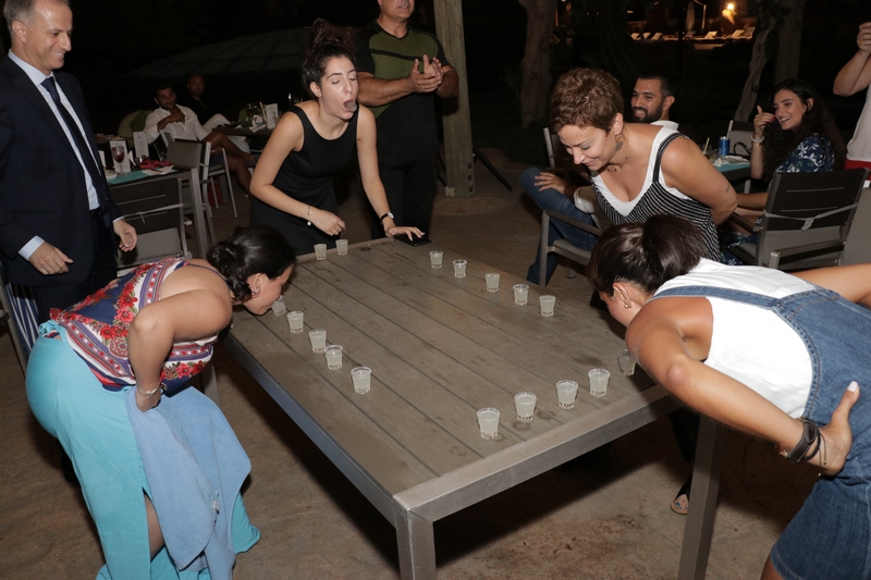 Gathering around the pool at Hilton Beirut Habtoor Grand